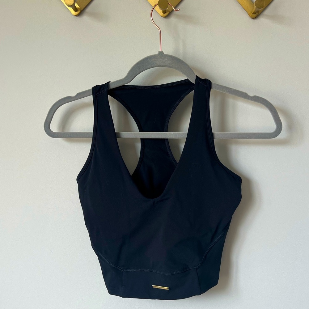 Gymshark x Whitney Simmons Crop Tank in Black